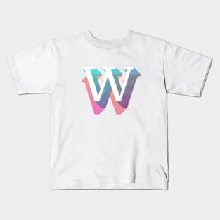 Letter W Kids T-Shirt